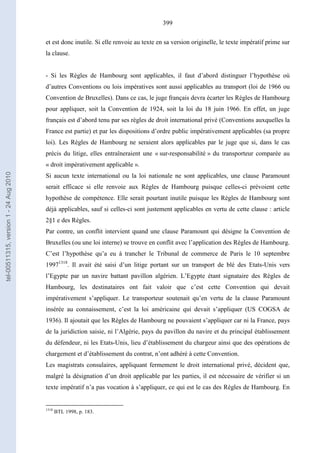   Contrat ineternational par mer