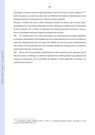   Contrat ineternational par mer