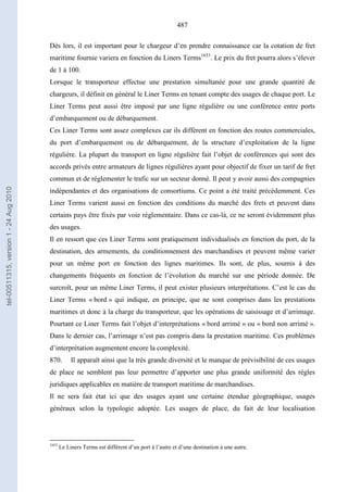   Contrat ineternational par mer