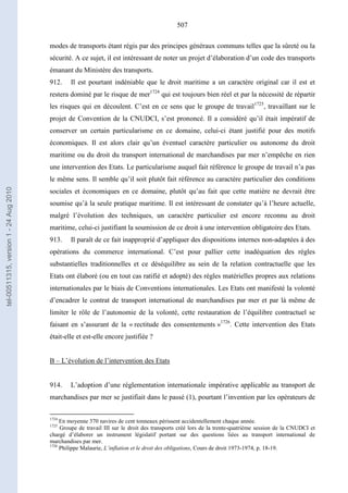   Contrat ineternational par mer