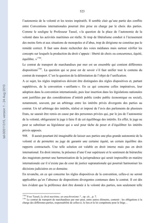   Contrat ineternational par mer