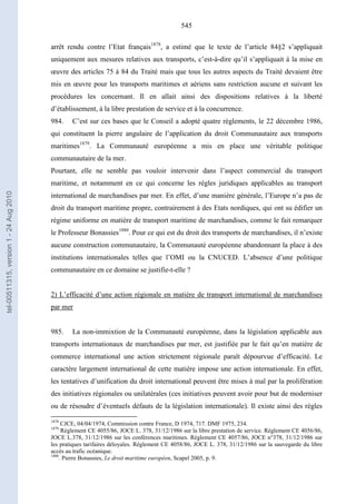   Contrat ineternational par mer