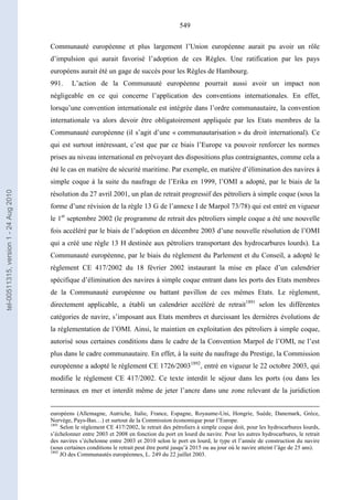   Contrat ineternational par mer