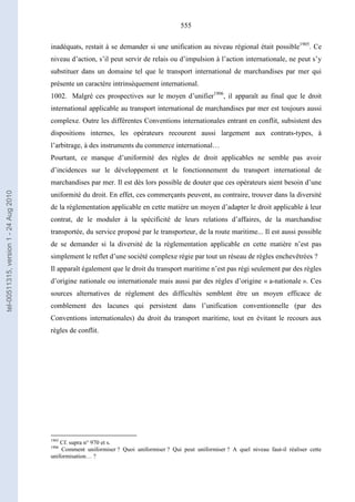   Contrat ineternational par mer