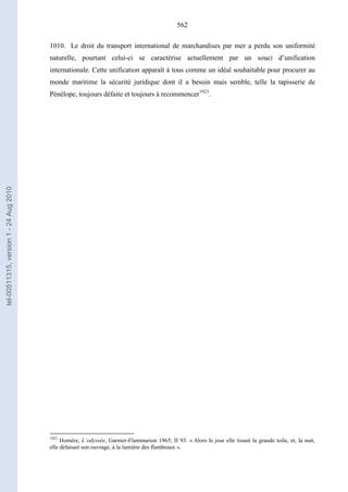   Contrat ineternational par mer