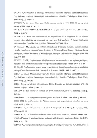   Contrat ineternational par mer