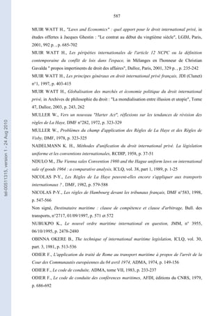   Contrat ineternational par mer