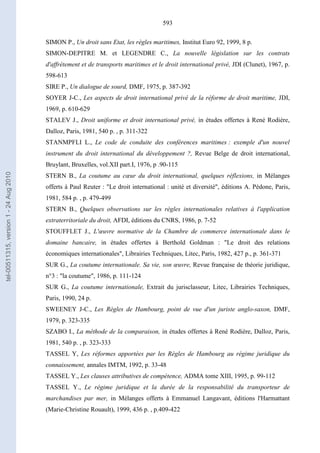   Contrat ineternational par mer