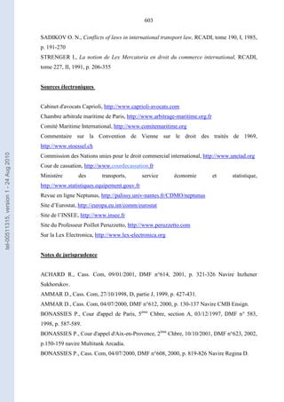   Contrat ineternational par mer