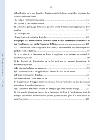   Contrat ineternational par mer