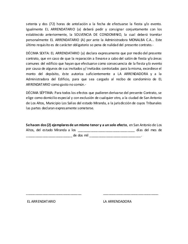 Modelo De Contrato Para Decoracion De Fiestas Noticias