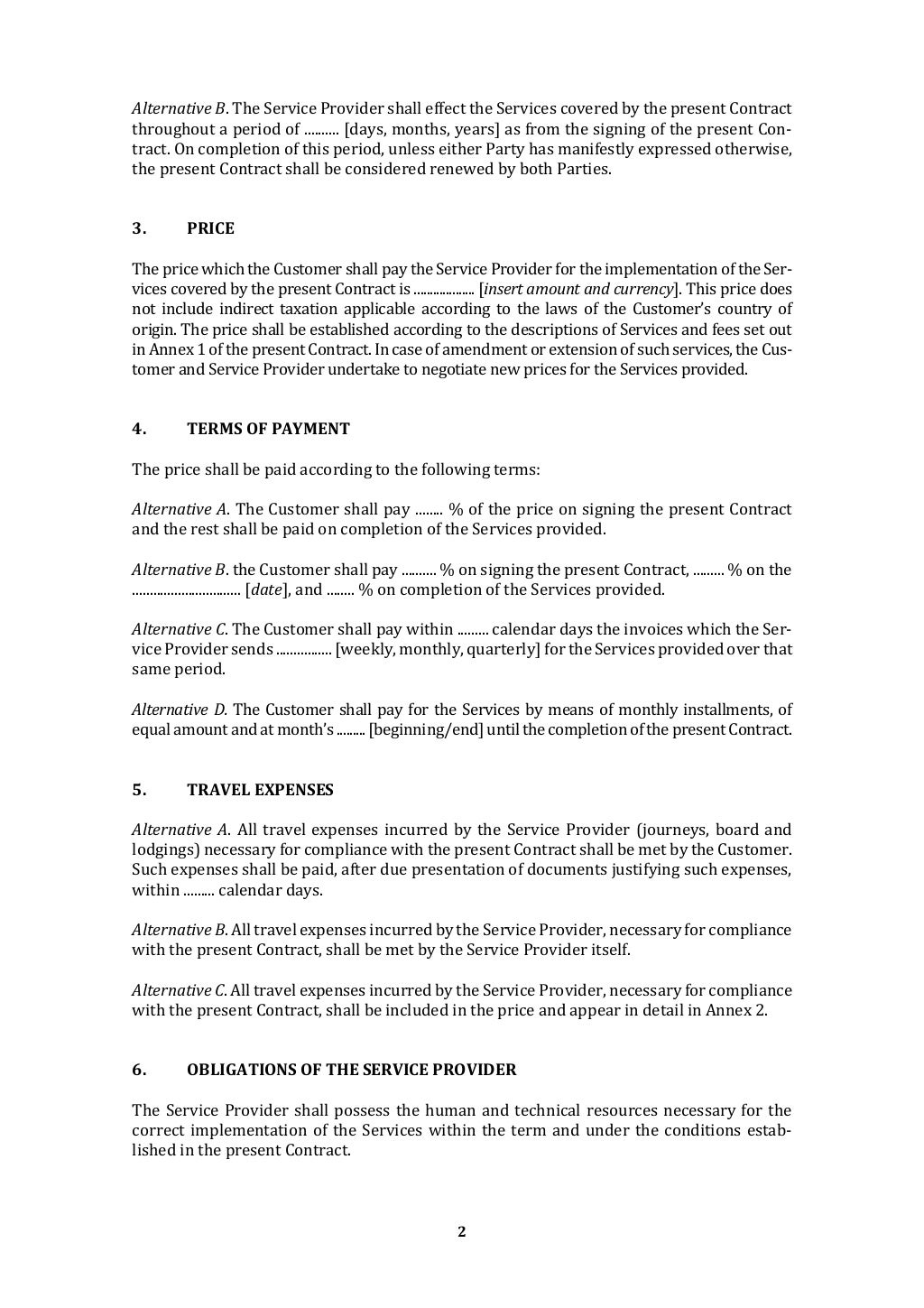 Formato Contrato Laboral En Ingles Images