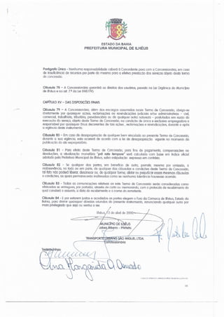 Contrato concessão são miguel