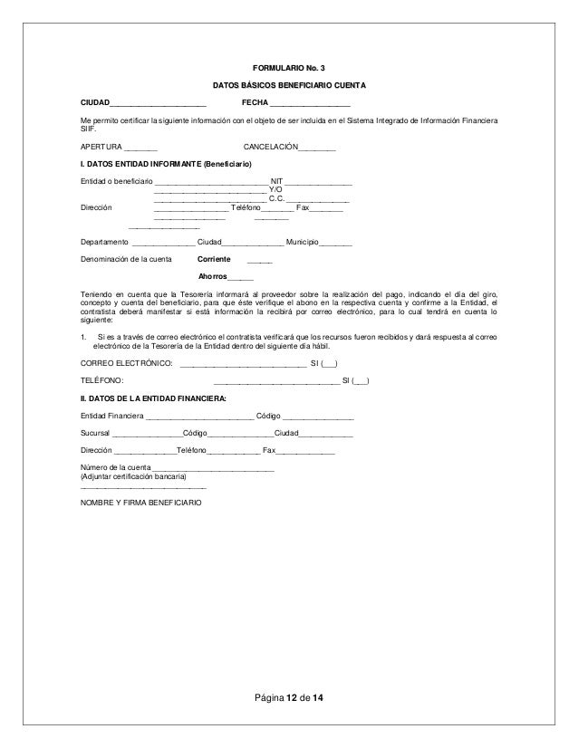Contrato de comida