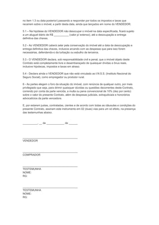 Contrato de Compra e Venda de Imóvel 2, PDF, Business