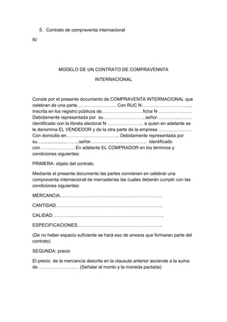 Contrato de compraventa