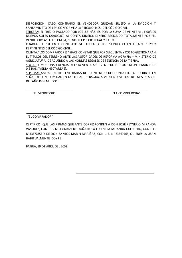 Modelo De Contrato De Compra Venta De Vehiculos Usados