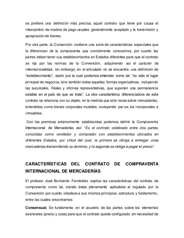 Contrato de compraventa internacional