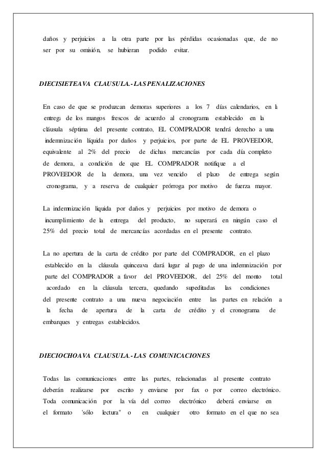 Contrato de conpraventa MANGO