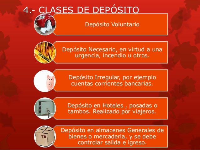 Clasificacion del contrato de deposito