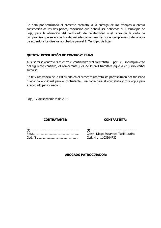 Contrato de dirección técnica y construcción