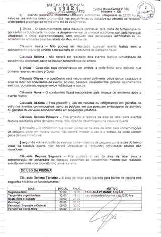 Contrato de Direitos e Obrigações Condominiais