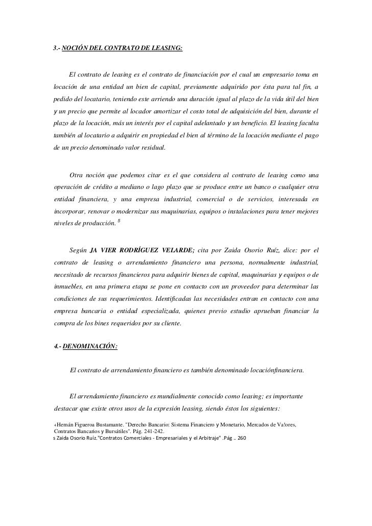 Contrato De Leasing