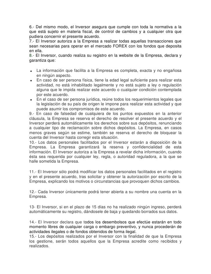 Modelo De Contrato De Inversion De Dinero Noticias Modelo