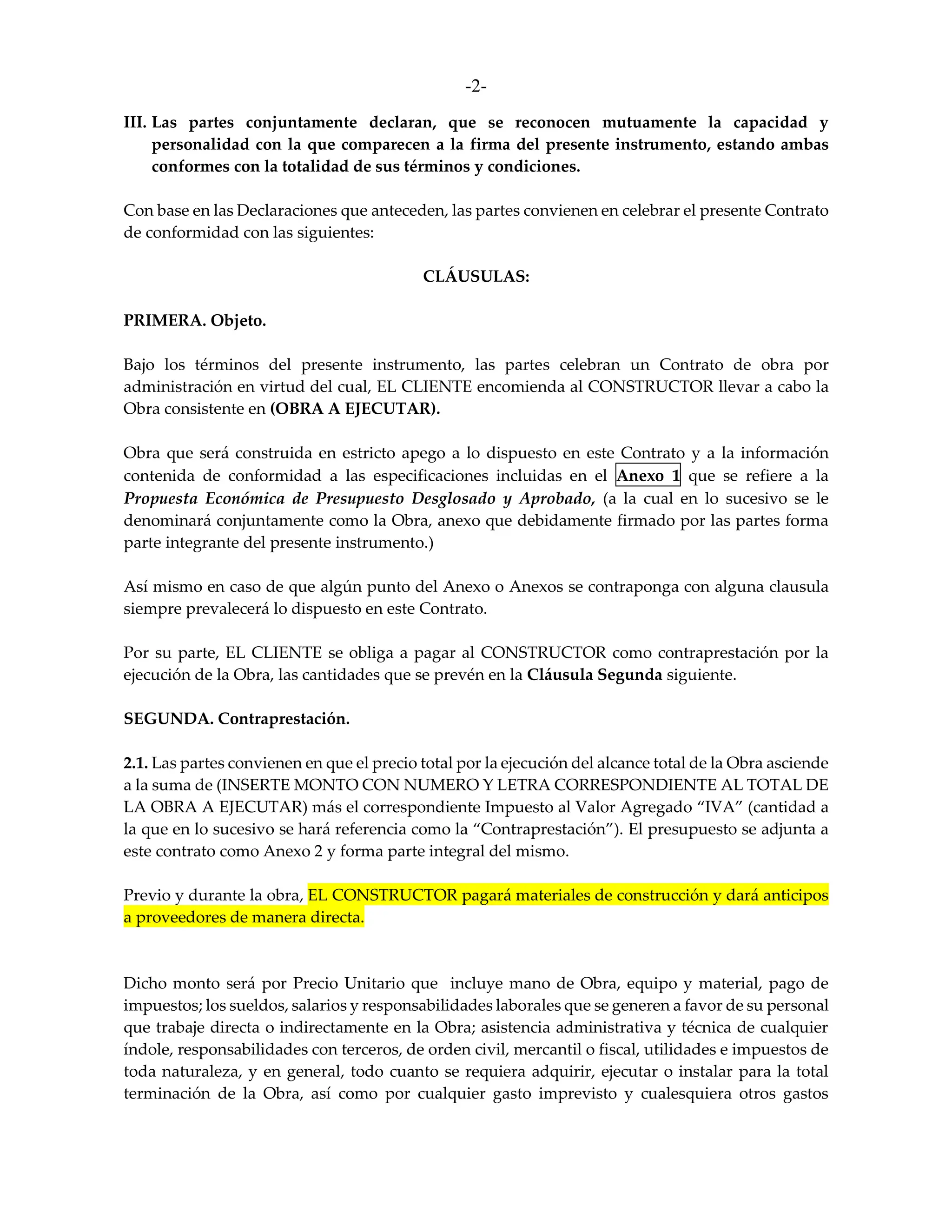 Contrato de Obra Machote (Edificio medico).docx