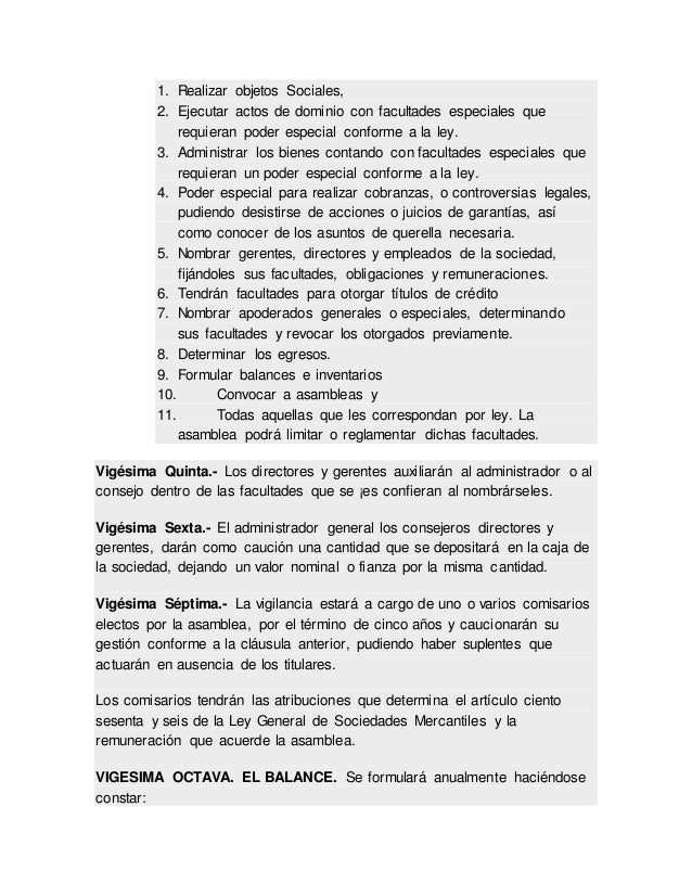 Ejemplo de Acta constitutiva sociedad anonima
