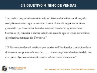 Contrato de Distribuição Internacional