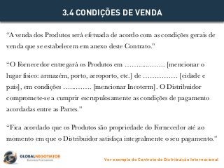 Contrato de Distribuição Internacional