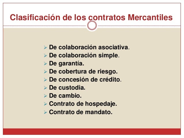 Contratos mercantiles