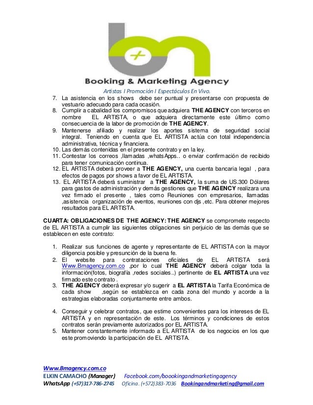 Contrato para artistas booking & marketing agency (1)