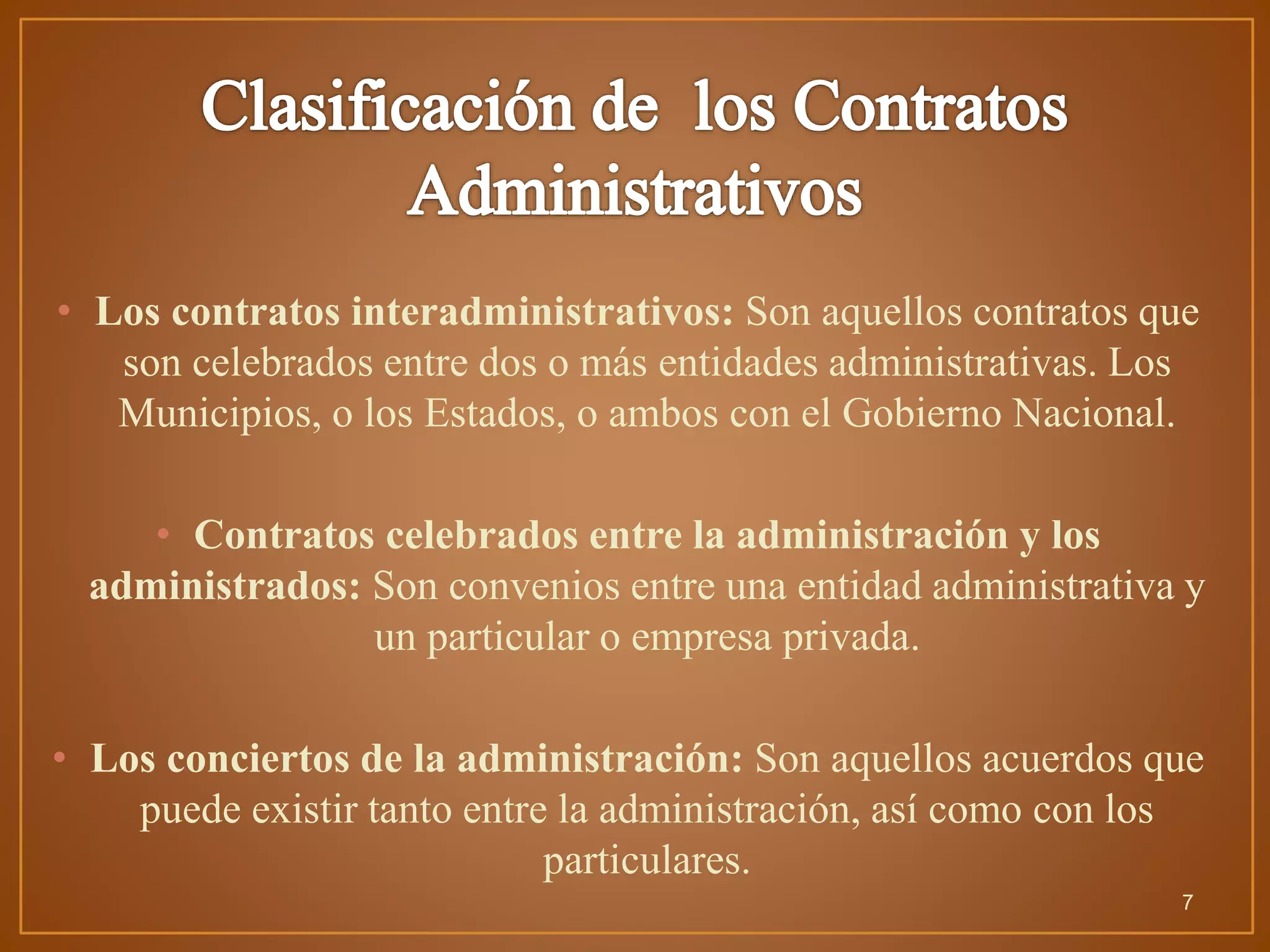Contratos administrativos | PPTX