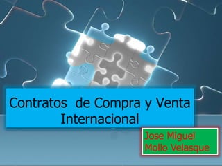 Contratos de Compra y Venta
Internacional
Jose Miguel
Mollo Velasque
 