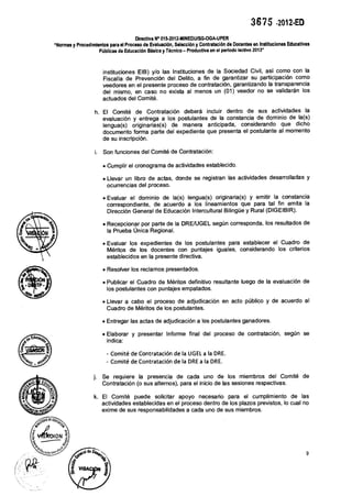 Contratos docentes 2013