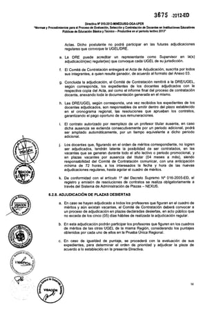 Contratos docentes 2013