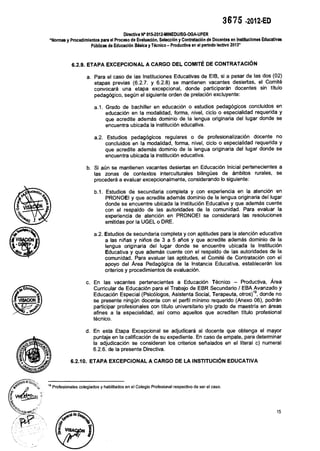 Contratos docentes 2013