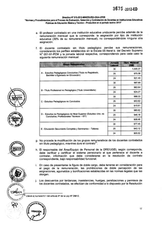 Contratos docentes 2013