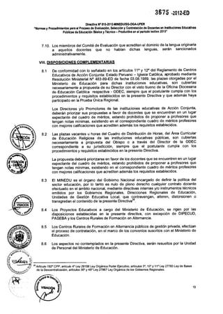 Contratos docentes 2013