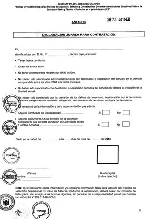 Contratos docentes 2013
