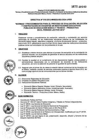 Contratos docentes 2013