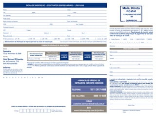 FICHA DE INSCRIÇÃO – CONTRATOS EMPRESARIAIS – LZ0515209

Nome:                                                                                                                                     Cargo:
CPF:                                                         Depto.:                                                                                  E-mail:
Sup. Imediato:                                                                                                                            Cargo:
                                                                                                                                                                                                                                                                      7214513900-DR/SPM
                                                                                                                                                                                                                                                                              IIR
Razão Social:
Nome Fantasia da Empresa:                                                                                                                 Ramo de Atividade:
CCM:                                                                                                CNPJ:                                                      Insc. Estadual:
                                                                                                                                                                                                                                                                         FORMAS DE PAGAMENTO
Endereço Comercial:
                                                                                                                                                                                                                               Emissão de boleto restrita até 3 dias antes do evento. Após esta data, favor
CEP:                                              Cidade:                                                                                 Estado:                                                                              contatar a Central de Atendimento pelo telefone 11 3017 6888 ou e-mail
                                                                                                                                                                                                                               customer.service@ibcbrasil.com.br. A participação do inscrito estará
Telefone: ( )                                                                          Celular: ( )                                                                            Fax: ( )
                                                                                                                                                                                                                               condicionada à efetiva comprovação de pagamento da inscrição
Nome p/ contato:                                                                                                                          Área:                                                                                antes da realização do evento.
Nº de Funcionários: [ ] 01 - 99                       [ ] 100 - 199            [ ] 200 - 499                [ ] 500 - 999             [ ] 1.000 - 1.999                      [ ] 2.000 - 4.999         [    ] acima de 5.000   [ ] Boleto Bancário                 [ ] AMEX             [ ] VISA           [ ] MASTERCARD                   [ ] DINERS
✓ Autorizo o envio de informações da empresa por todos os canais de comunicação.                                            Caso não queira receber informações, favor enviar e-mail para cadastro@ibcbrasil.com.br
                                                                                                                                                                                                                               Nº ❘ _ ❘ _ ❘ _ ❘ _ ❘ _ ❘ _ ❘ _ ❘ _ ❘ _ ❘ _ ❘ _ ❘ _ ❘ _ ❘ _ ❘ _ ❘ _ ❘ Valid.:......... / .............

                                                                                  CONDIÇÕES GERAIS DE INSCRIÇÃO                                                                                                                Assinatura: .....................................................................................................................

Data:                                                                                                                                                                                                                                                                   DADOS SOBRE COBRANÇA
Seminário                                                                                                                                                                                                                      Nome do contato:
                                                                                              Valor Especial para                                Valor Especial para                                 Valor Especial para
17 de Novembro de 2009                                   Desconto especial para             inscrições até 21/09/09*                           inscrições até 19/10/09*                           inscrições após 19/10/09*
                                                          Grupos. Consulte-nos!                                               ECONOMIZE                                             ECONOMIZE                                  Cargo:
Local:                                                                                           Investimento Total (1)                             Investimento Total (1)                            Investimento Total (1)
                                                                                                                              R$ 600,00                                              R$ 400,00
                                                                                                                                                                                                                               Endereço:
Hotel Mercure BH Lourdes                              ❑ Seminário (17/11/09)                      R$ 1.795,00                                        R$ 1.995,00                                       R$ 2.395,00
Av. do Contorno, 7315
                                                  *Desconto não cumulativo, válido somente para inscrição e pagamento antecipados.
Belo Horizonte/MG                                 (1)
                                                      ATENÇÃO: Os valores incluem os impostos que devem ser recolhidos pela fonte pagadora em conformidade com a legislação vigente (Lei 116/2003, art. 5º da Lei 10.925/04    Tel.:                                                                                 Fax:
                                                  e art. 647 do RIR). Pedimos a gentileza de contatar nossa central de atendimento para obter detalhes sobre o valor a ser pago, antes de efetuar o pagamento da
                                                  inscrição.                                                                                                                                                                   E-mail p/ envio de NF-e:
O Informa Group plc está presente no Brasil
e na America Latina pelas marcas IBC e IIR.
Planejamento e Organização dos eventos no                                                                                                                                                                                      Cidade:
Brasil: IIR Informa Seminários Ltda.
                                                                                                                                                                                                                               Estado:                                                                               CEP:

A      B     C      D      E     F     G      H   I      J    K       L   M       N
                                                                                                                                                                                                                               A inscrição será conﬁrmada após a Organizadora receber esta ﬁcha preenchida, assinada e
                                                                                                                                                               4 MANEIRAS RÁPIDAS DE                                           carimbada.
                                                                                                                                                                                                                               CANCELAMENTOS E SUBSTITUIÇÕES: Os cancelamentos podem ser feitos sem ônus ou encargos
                                                                                                                                                            ENTRAR EM CONTATO CONOSCO                                          até 10 dias antes do evento. Após esta data, as substituições podem ser feitas sem ônus, mas
                                                                                                                                                                                                                               os cancelamentos terão uma taxa administrativa de R$500,00. Em todos os casos, solicitamos
                                                                                                                                                                                                                               informar a Organizadora sobre qualquer alteração até às 12h da véspera do evento. Os inscritos que não
                                                                                                                                                                                                                               cancelarem sua participação segundo as condições acima descritas, e não comparecerem ao evento, serão
                                                                                                                                                    TELEFONE:                                    55 11 3017-6888               cobrados no valor integral acordado. Todas as notiﬁcações devem ser feitas por escrito pelo fax, e-mail ou
                                                                                                                                                                                                                               endereço indicados nesta ﬁcha.
                                                                                                                                                                                                                               ALTERAÇÃO DE PROGRAMA: O nosso compromisso é fornecer a discussão e o estudo de temas e casos
                                                                                                                                                                                                                               relevantes por palestrantes habilitados. Eventuais alterações no programa serão decorrentes de caso
                                                                                                                                                                                                                               fortuito ou força maior. Na eventualidade de algum palestrante não comparecer, envidaremos maiores
                                                                                                                                                    FAX TOLL FREE:                                  0800 11 4664               esforços possíveis para substituir o executivo ausente por outro apto a promover a discussão do tema
                                                                                                                                                                                                                               conforme programado. Contudo, tal empenho não implica em garantia da substituição. Ao assinar este
                                                                                                                                                                                                                               documento, concordo com os termos acima pactuados.
                                                                                                                                                                     E-MAIL
                                                                                                                                                        customer.service@ibcbrasil.com.br
                                                                                                                                                                                                                                                                                      Local e Data
                  Insira no campo abaixo o código que se encontra na etiqueta de endereçamento
                                                                                                                                                                      SITE
                                                                                                         Código da etiqueta
                        Código                                                                           Lado superior direito
                                                                                                                                                          www.informagroup.com.br/juridico                                                                            Assinatura e Carimbo da Empresa
                                                                                                                                                                                                                                                                      Cargo:
 