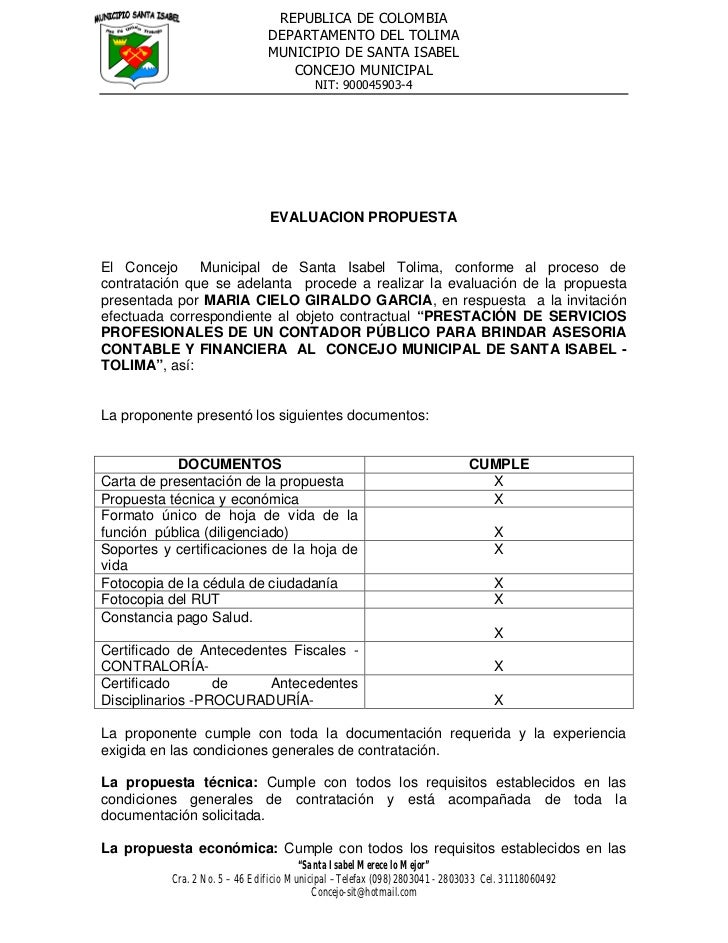 formato para propuesta de servicios