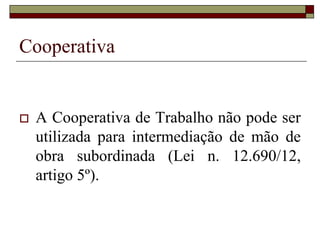 Trabalhador doméstico
 Aquele que presta serviços de
natureza contínua e de finalidade
não lucrativa à pessoa ou à
família no âmbito residencial
(Lei n. 5.859/72, artigo 1º).
 EC n. 72/13.
 