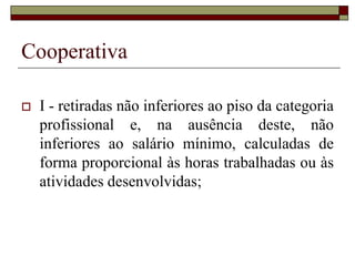 Trabalhador doméstico
Continuidade, onerosidade,
pessoalidade,
subordinação.
Atividade não lucrativa
Residência
 