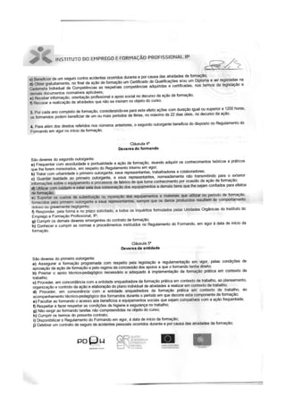 Contrato formação iefp