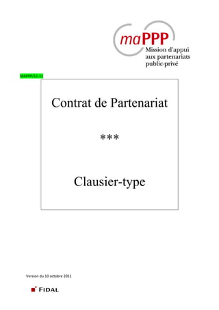 Contrat partenariat clausier type mappp