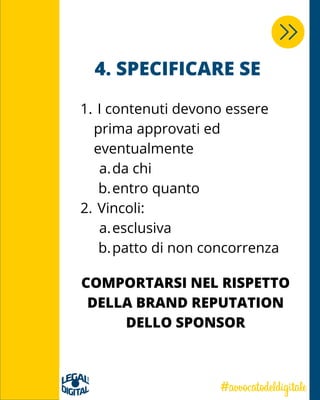 Specificare Contratto influencer in 5 tips | PDF